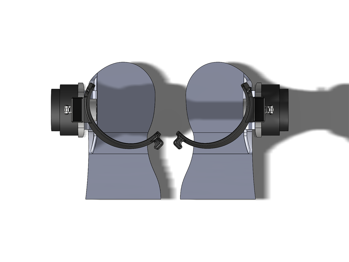 Shank cuff top view render